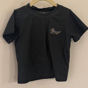 Kids T-Shirt and Shorts with Duck Embroidery